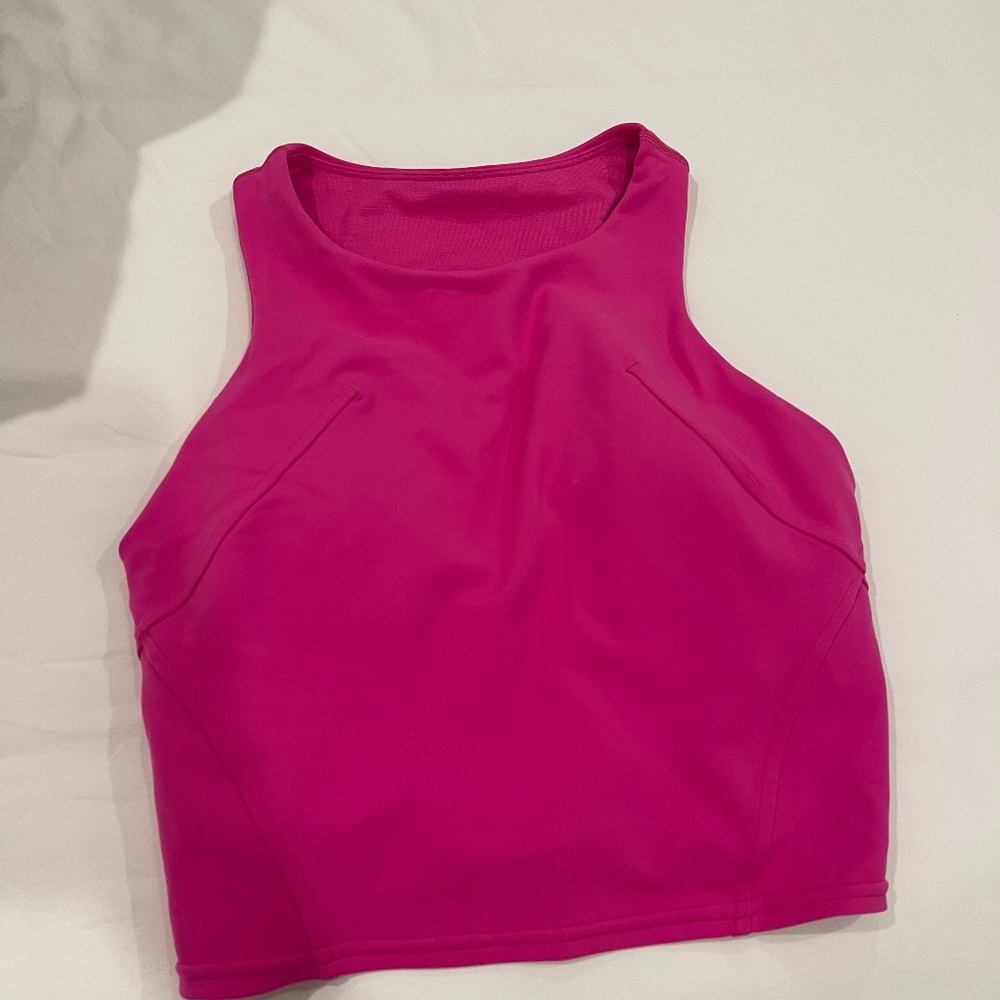 Lululemon Sonic Pink Invigorate tank top size 4